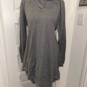 LOGO by Lori Goldstein Heather Gray Knit Top